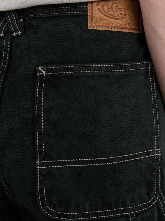Ανδρική Βερμούδα Τζιν Black Green Tint