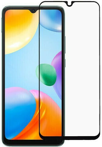 Full Glue Full Face Tempered Glass Μαύρο (Redmi 10A)