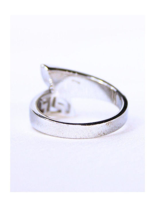 Damentagring mit Steinen aus Silber