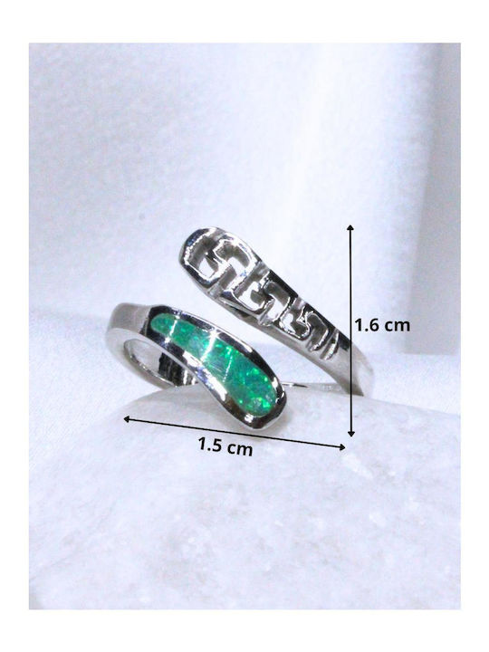 Women's Silver Ring with Stones