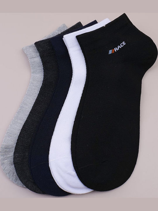 Kurze Herren Socken mit Buchstaben 3 Paare Grau Kurze Herren Socken mit Buchstaben 3 Paare Grau