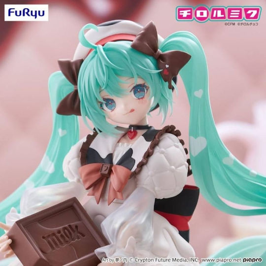 Hatsune Miku X Tirol Choco Trio-try-it Hatsune Miku Milk Ver Φιγούρα Αγαλματίδιο 18cm