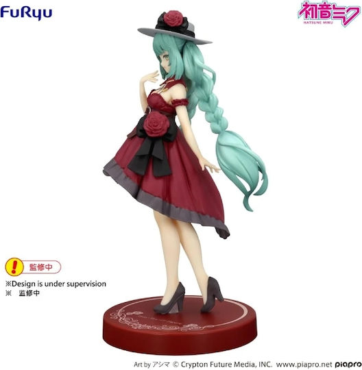 Hatsune Miku Trio-try-it Rochie De Ieșire Hatsune Miku Versiunea Roșie Figurină Statuie 19cm