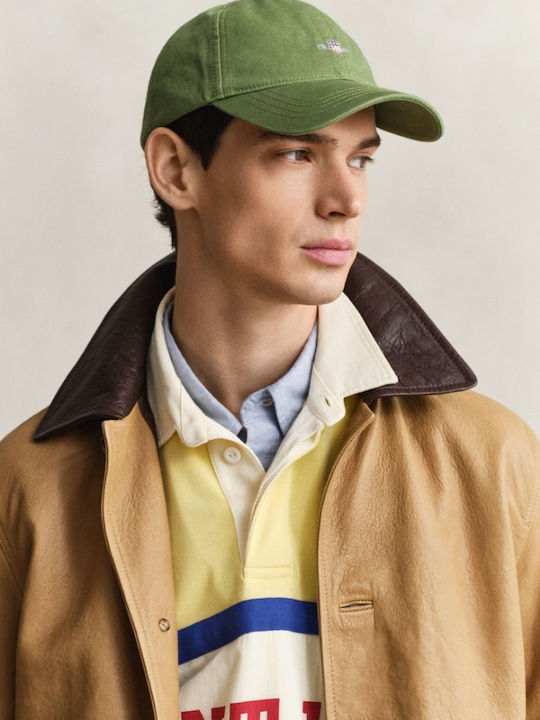 Gant Мъжка Памучна Шапка Shield 9901311 354 Каки