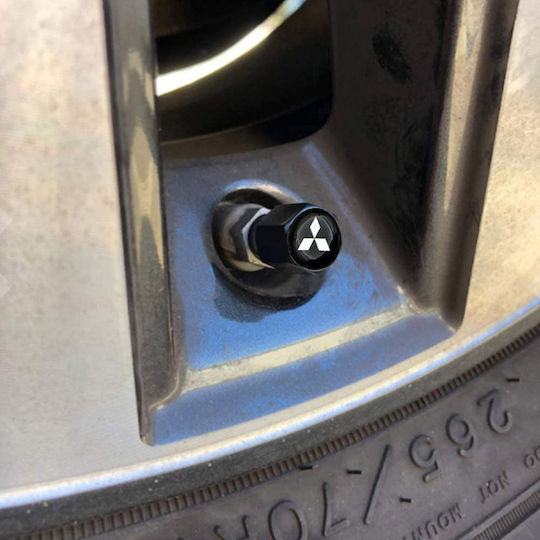 Autoventilkappen Mitsubishi Schwarz 5 Stück