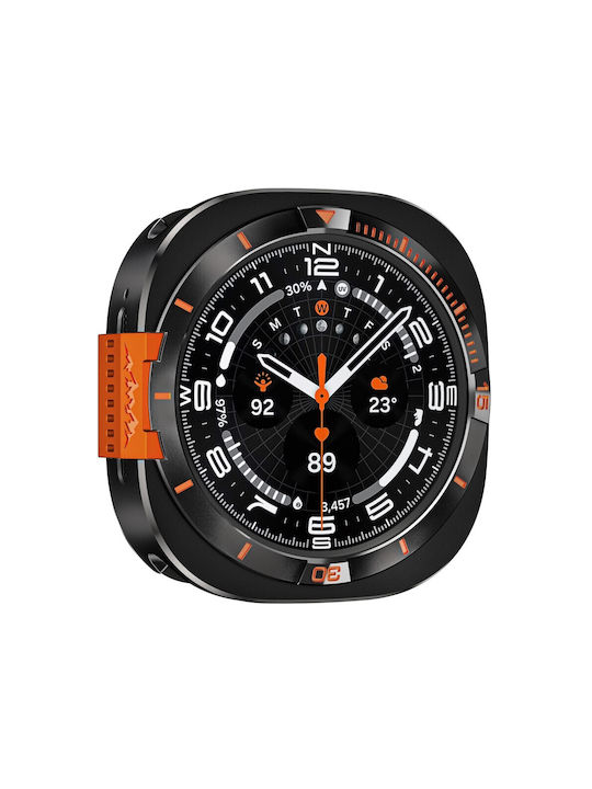 Ultra Hybrid Aluminium Case Samsung Galaxy Watch Ultra 47mm Black Orange