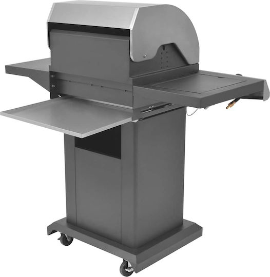 vidaXL Gasgrill mit 2 Grills und Seitenbrenner