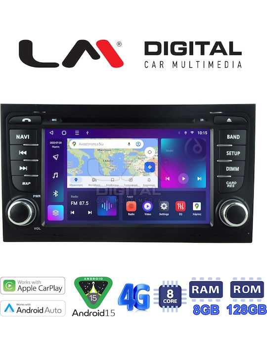 LM Digital Car Audio System for Seat Exeo Audi A4 2001 (Bluetooth USB Wi-Fi GPS Apple CarPlay Android Auto)