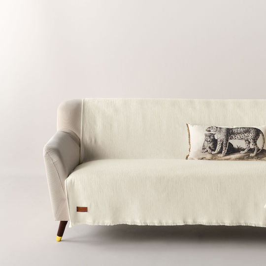 Kentia Maxton 26 Three-Seater Sofa Throw Jacquard 180x280cm Ecru