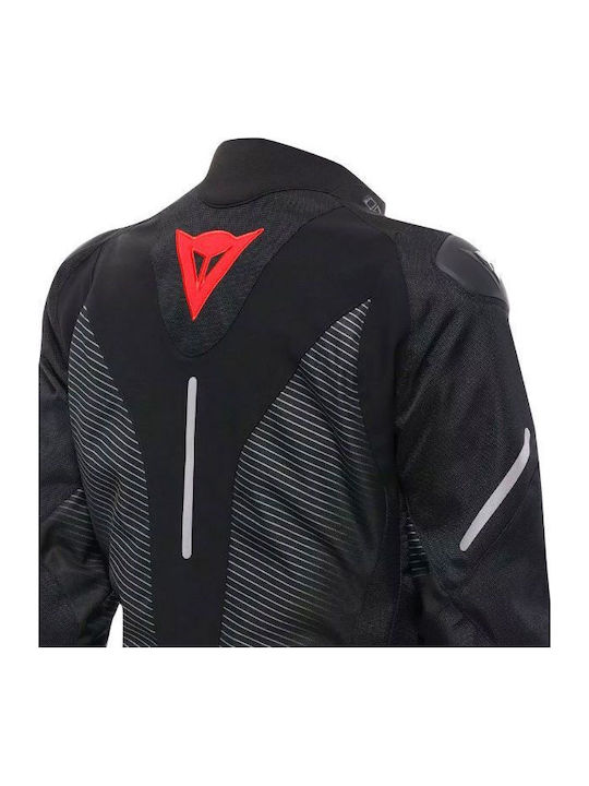 Dainese Super Sprint Winter Women Riding Jacket Waterproof Black/Black/Red Lava
