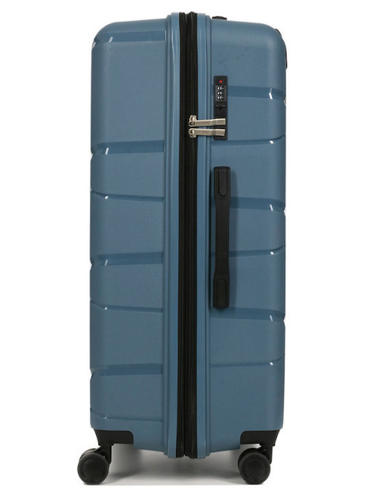 Großer Blauer Polypropylen Koffer 4 Räder Sicherheitsschloss 29nav883 29883-03