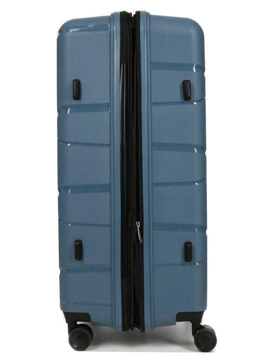 Großer Blauer Polypropylen Koffer 4 Räder Sicherheitsschloss 29nav883 29883-03