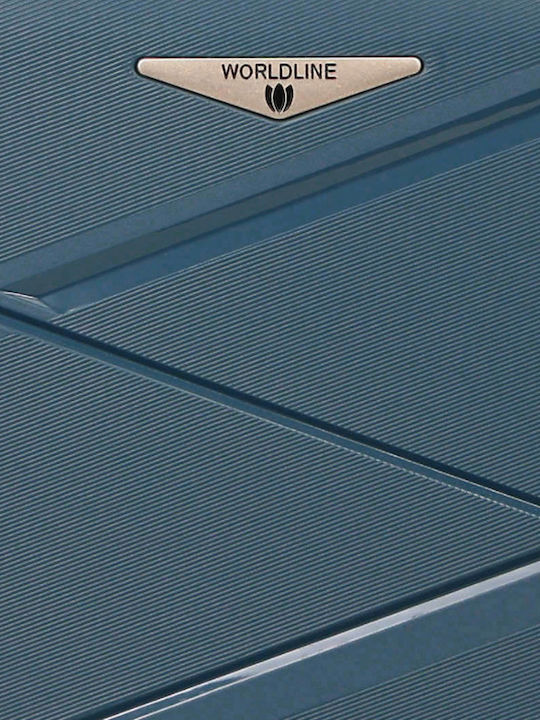 Großer Blauer Polypropylen Koffer 4 Räder Sicherheitsschloss 29nav883 29883-03