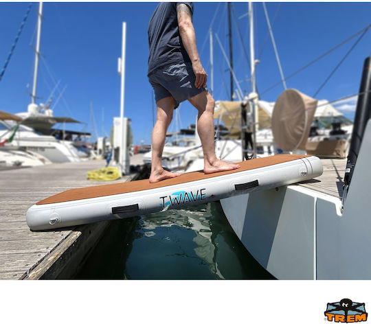 Trem Twave Inflatable Platform Deck Passerella Floats Teak Type 200x60cm Twave 35.tr.b2050200