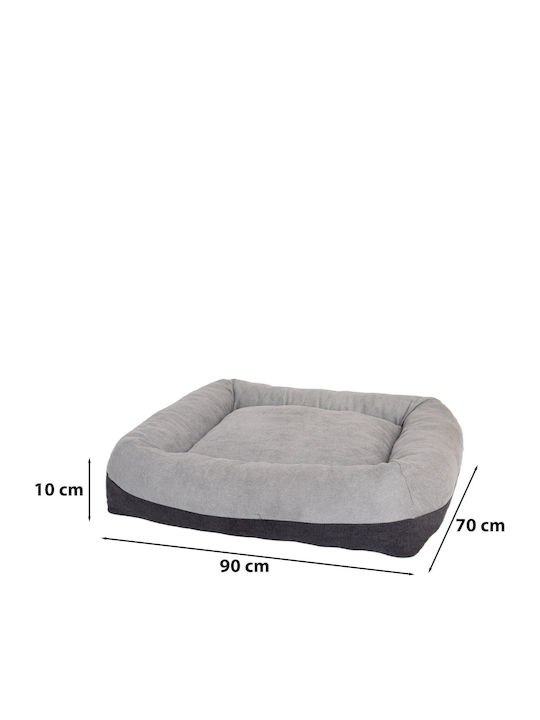 YEGO Design Καναπές Κρεβάτι Σκύλου Ορθοπεδικός Γκρι 90x70εκ.