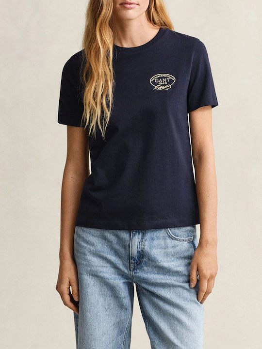 Γυναικείο T-shirt Σκούρο Μπλε