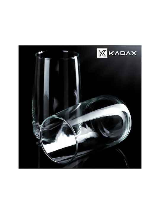 Kadax Σετ Ποτήρια Νερού από Γυαλί 480ml 8τμχ