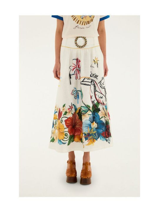 Linen Multicolour Skirt