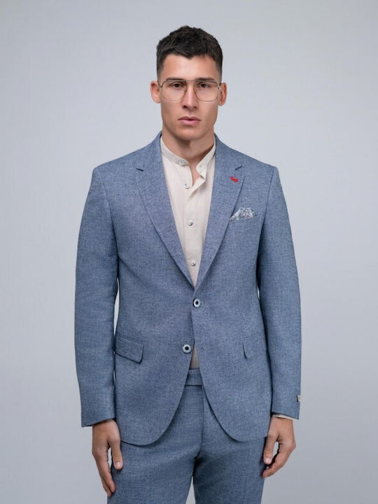 Summer Men's Suit Blue