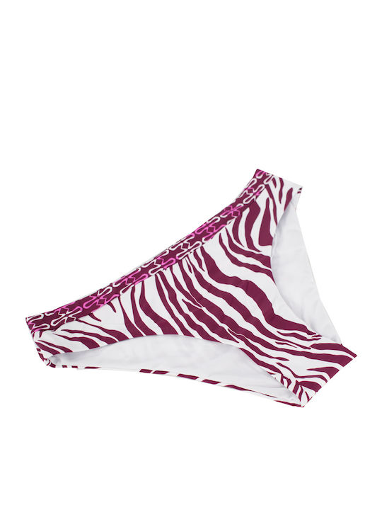 Costum de Baie Bikini cu Balenă Drapat Burgundy Damă