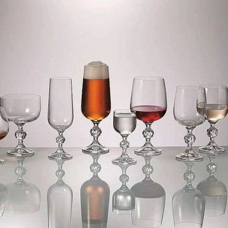 Crystalite Bohemia Crystal Glass Set Goblets 72 Pieces