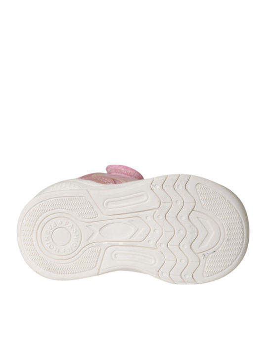 Galaxy Kids Sports Shoes Running with Hoop & Loop Closure Pink
