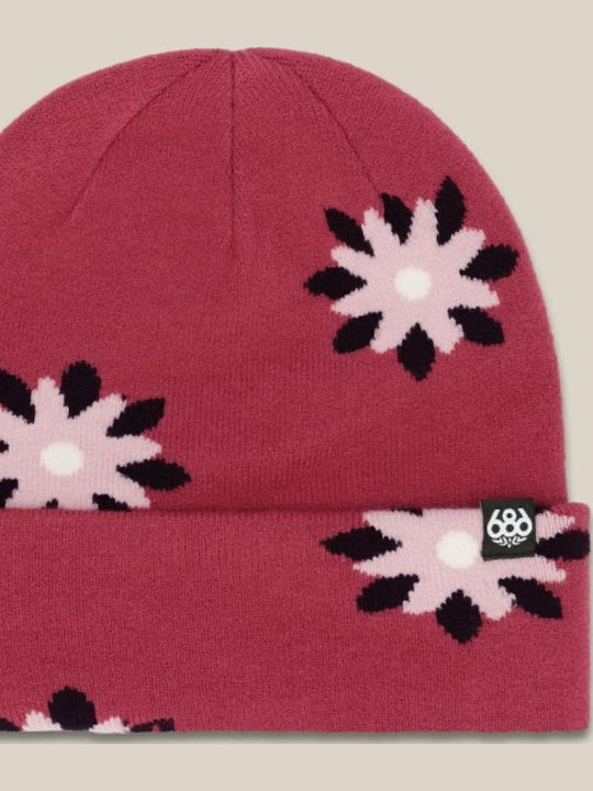 Beanie Women's Knitted Beanie in Burgundy Colour