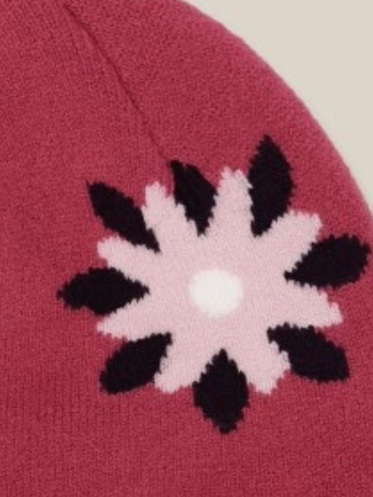 Beanie Women's Knitted Beanie in Burgundy Colour