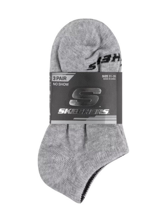 Skechers Terry Sosete Sport Gri 3 Perechi Skechers Terry Sosete Sport Gri 3 Perechi