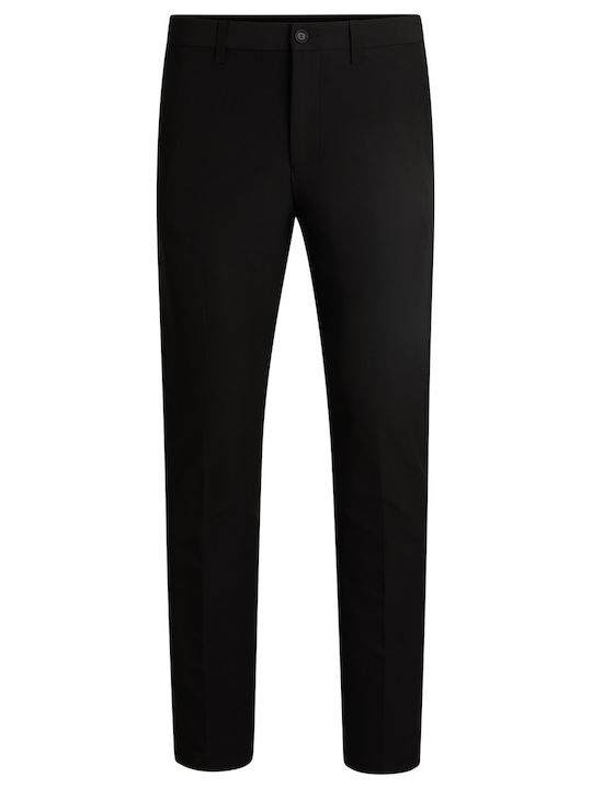 Trousers Elastic in Slim Fit Black