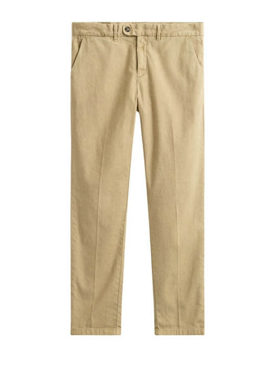 Pantaloni Chino Slim Bej