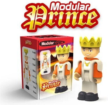 Modulares Miniatur-Spaßspielzeug Märchenschloss 85 Stück + 2 Figuren
