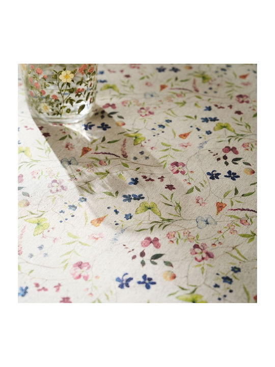 Gofis Home Τραπεζομάντηλο Lauren 650 Μπεζ 135x135εκ.