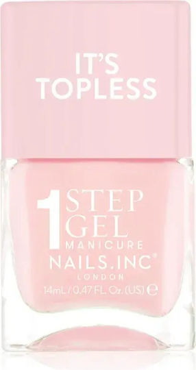 Nails Inc Glossy Σετ Βερνίκια Νυχιών Quick Dry It’s Topless 14ml