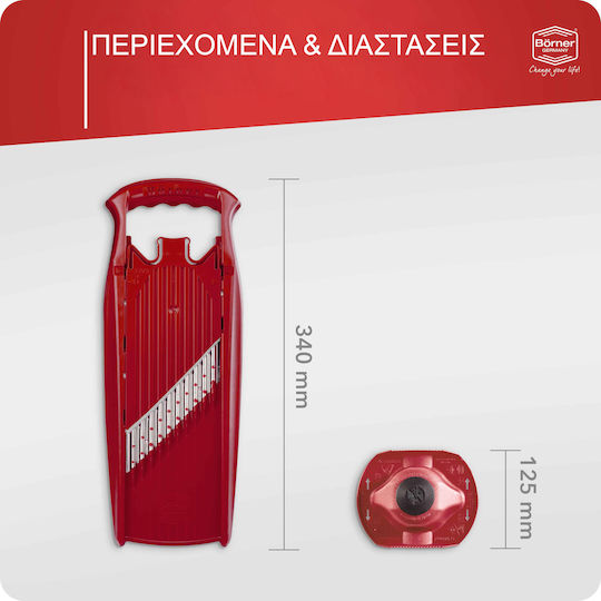 Borner Cutter Ondulat PowerLine Cu Mâner De Siguranță Roșu