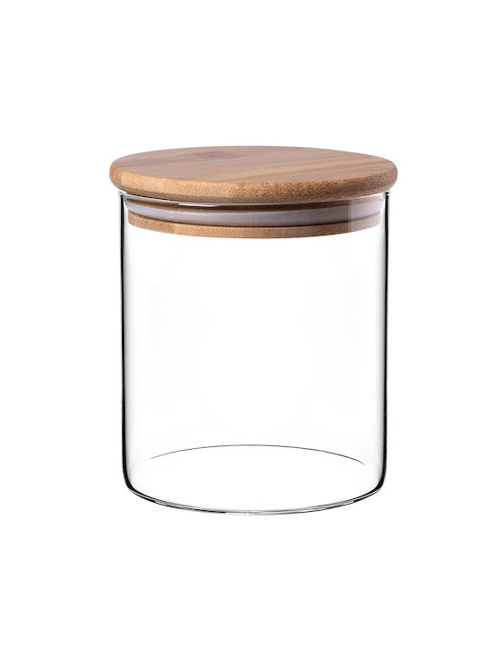 Kadax Set 3 Bucăți Vaze Cereale Cu Capac Sticlă Transparentă 800ml 3 Bucăți