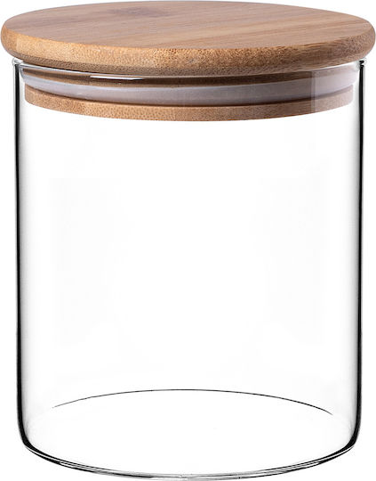 Kadax Set 3 Stück Getreidegläser mit Deckel Glas Transparent 800ml