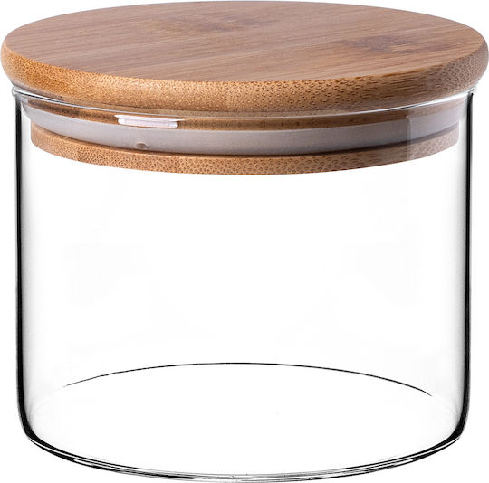 Kadax Set of 6 Glass Cereal Jars with Lid Transparent 550ml 6 Pieces