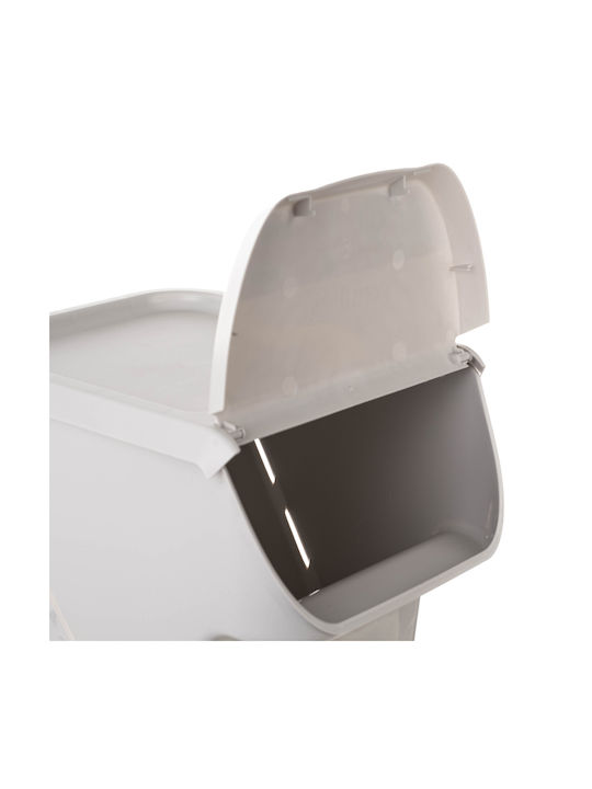 Kadax Vază De Utilizare Generală Cu Capac Plastic Alb 26.5x26x33cm 1 Bucată