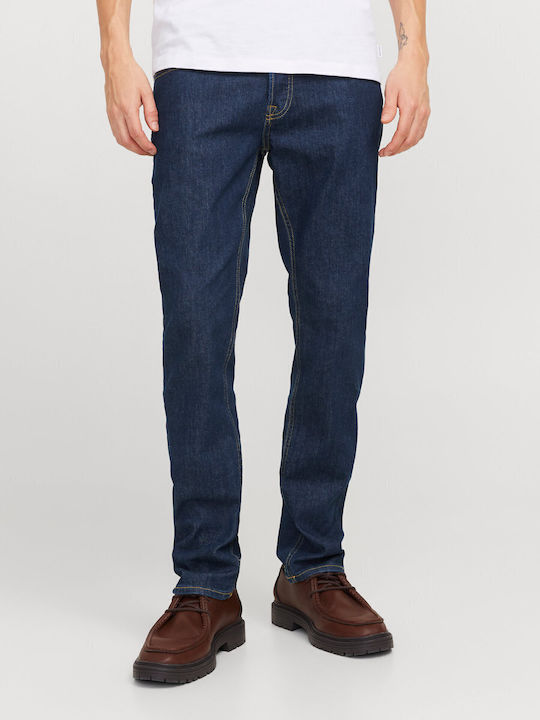 Men's Jeans Pants Elastic with Slim Fit Blue