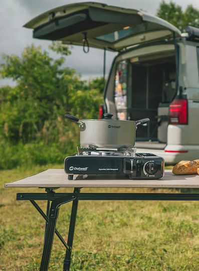 Outwell Τραπέζι Αλουμινίου για Camping Πτυσσόμενο 90x19x11cm Γκρι