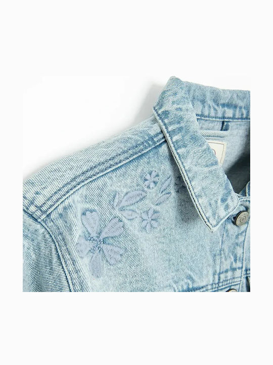 Kids Denim Jacket Short Blue