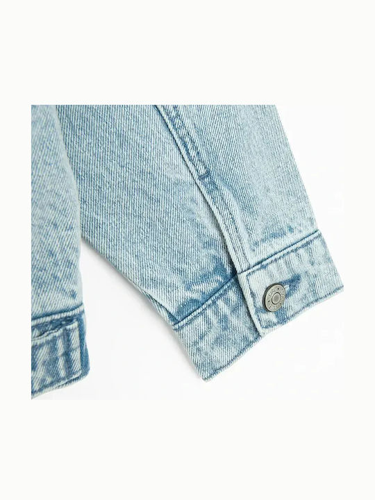 Kids Denim Jacket Short Blue