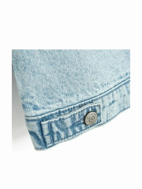 Kids Denim Jacket Short Blue