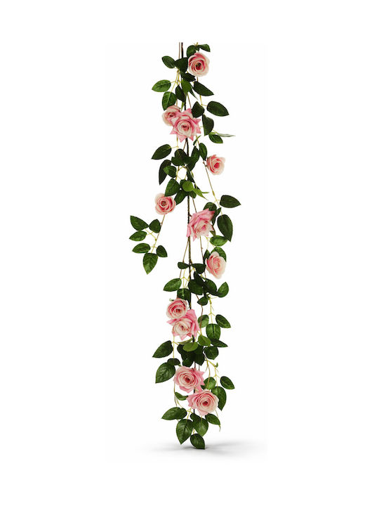 Rosa Girlande 0x0x170cm Monochrom Evergreens