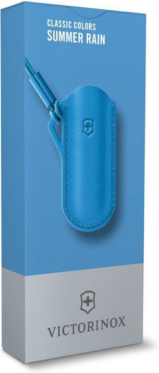 Classic Sd Schweizer Armee-Messer 58 Mm 7 Funktionen Schwarzes Leder-Gehäuse Blau