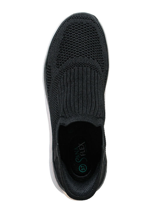 Ανατομικά Γυναικεία Slip-On Μαύρα