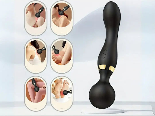 Verk Group Electric Massage Device for Head & Body with Vibration Black