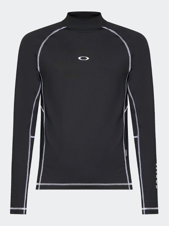 Oakley Männer Langärmeliges Sonnenschutzshirt Schwarz