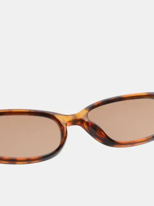 A.Kjaerbede Unisex Sunglasses With Brown Tartaruga Frame And Brown Lens KL2415-002